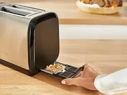 Тостер Subito 1100Вт, розморожування, щипці, нерж. сталь, чорний Tefal kuh0014896 - мініатюра 5