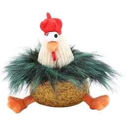 Игрушка для собак Croci цыпленок Лола/ Мигель с пищалкой плюшевая 15 см