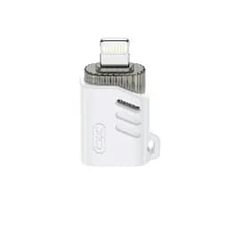 OTG-адаптер XO NB256A USB-A female to Lightning with lanyard Білий - мініатюра 4