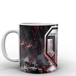 Кружка GeekLand World of Tanks логотип WT.02.006 330 мл белая