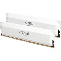 Пам'ять для настільних комп'ютерів Crucial 32 GB (2x16GB) DDR5 6000 MHz Pro Overclocking White (CP2K16G60C36U5W) - мініатюра 2