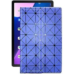 Чехол StatusCASE из экокожи для планшета Lenovo Tab M10 Plus (3rd) Синий ромб