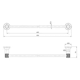 Тримач для рушника Imprese Brenta ZMK071901270 хром - мініатюра 2