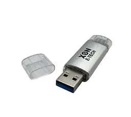 Флеш-накопичувач XON FlashDrive DuoConnect 128GB (USB 3.0 + USB Type-C) Сірий (FX3DX128MS 7607) - мініатюра 6
