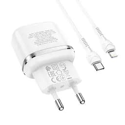 Адаптер HOCO Type-C to Lightning Cable Victorious single port charger set N24 |1Type-C, 20W/3A, PD/QC| - мініатюра 5