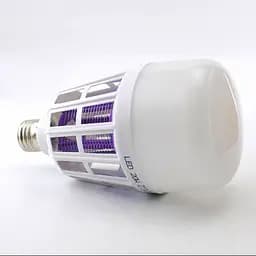 Світлодіодна лампа від комарів лампочка пастка комарів з електрошоком 220V світлодіодна - мініатюра 5
