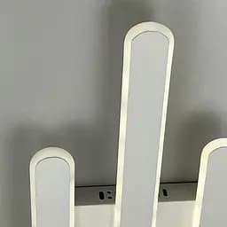 Стельова LED люстра в білому корпусі 62х25х6 см | Line F | Арт. 6203-3 WT - мініатюра 5