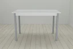 Стіл кухонний Ferrum-decor Маріо 75x120x80 Сірий ДСП Біле 16мм (FRD-106202)