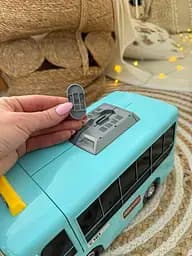 Дитяче музичне кермо автобус блакитний  - мініатюра 4