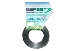 Лісочка для тримера та мотокоси Gefest 2.0 мм x 15м армована зірка