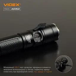 Портативний світлодіодний ліхтарик Videx VLF-A105Z 1200 Lm 5000 K (VLF-A105Z) - мініатюра 7