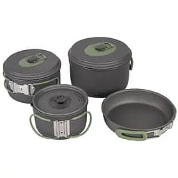 Набір посуду Bo-Camp Explorer 4 Pieces 19 Hard Anodized Grey/Green (2200241) - мініатюра 2