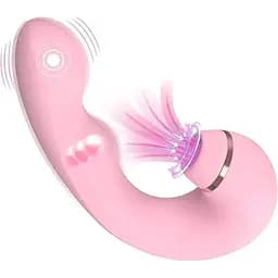 Вібромасажер з подвійною стимуляцією преміум якості