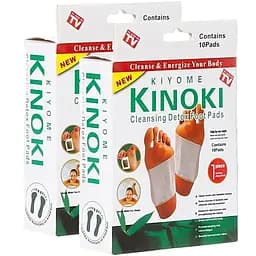 Пластирі Kinoki, детокс-пластирі для виведення токсинів, 20 штук (2 упаковки по 10 шт)