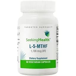 Фолат Seeking Health L-5-MTHF 1700 mcg DFE, 60 вегакапсул