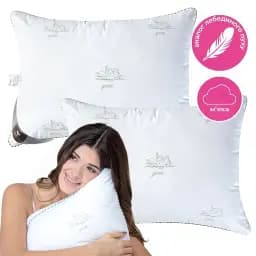 Набір подушок Ideia Super Soft Classic 50х70 см 2 шт. білий (8-35552) - мініатюра 5