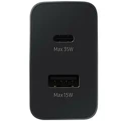 Зарядний пристрій Samsung 35 W Wall Charger Duo (EP-TA220NBEGRU) чорний - мініатюра 3
