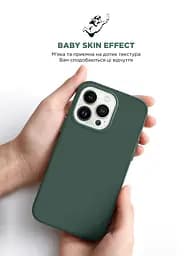 Силиконовый чехол с MagSafe для Apple iPhone 15 Pro, ICON2 MagCase, зеленый, противоударный, панель с мягкой подкладкой, защита всего корпуса, поддержка беспроводной зарядки, совместим с защитными стеклами и пленками, ArmorStandart (ARM72745) - мініатюра 8