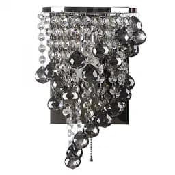 Бра Brille BCL-432W/1 настінне накладне кришталеве з вимикачем класичне E14