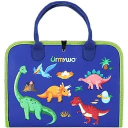 Детская развивающая тактильная сумочка-бизиборд Urmywo голубая (UMMZBAL)