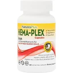 Комплекс NaturesPlus Hema-Plex для поддержания оптимального здоровья крови 60 капсул
