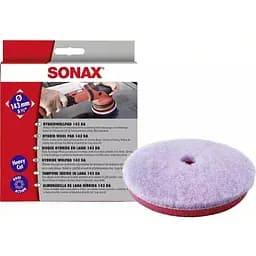 Гібридний полірувальний круг Sonax ProfiLine Hybridwollpad 143 DA з натуральної овечої вовни та поліестеру 143 мм - мініатюра 2