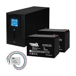 Комплект резервного живлення: Kraft PSW1000VA/800W(LCD)24V UPS + батарея 2540 Вт*год (42-00061-1)
