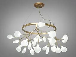 Футуристична, довершена, неймовірно вишукана люстра "Світлячок", 27 плаф