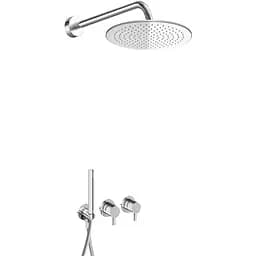 Душова система Kohlman Axel 30 chrome + BOX прихованого монтажу KPL-QW260A30, Хром