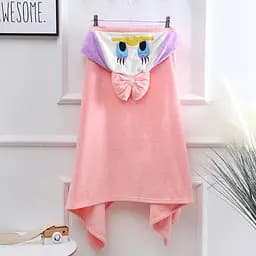 Рушник для дітей Куточок Качка Поночка Рожевий 140х70 см