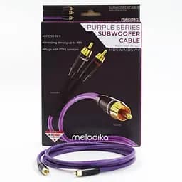 Сабвуферний кабель RCA-RCA Melodika Purple Subwoofer Cable MDS-W30 3m - мініатюра 4