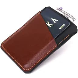 Шкіряний картхолдер GRANDE PELLE 7х9.5 см acs0018798 - мініатюра 4