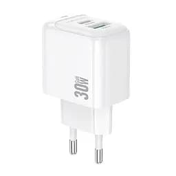 Сетевое зарядное устройство для Borofone BAS45A Potential PD30W+QC3.0 charger(EU) белый