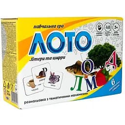 Лото 30369 (укр.) Буквы и цифры в коробке 17,5-11,8-5,6 см