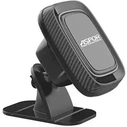 Автодержатель для телефона Aspor J6 черный на лобовое стекло панель приборов автомобиля