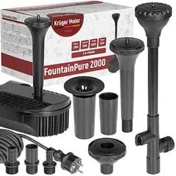 Фонтан-фільтр для ставка Kruger Meier FountainPure 2000 3 в 1: насос, фільтр, фонтан (1500 л/год) - мініатюра 5