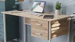 Комп'ютерний стіл Ferrum-decor Таккота 75x140x60 білий ДСП Дуб Артізан 16мм (FRD-102101) - мініатюра 7