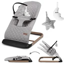 Крісло-гойдалка Kidwell Laro Full Grey/Wooden - мініатюра 3