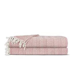 Плед хлопковый Cosas RHOMB CS1 200х230 см розовый (Plaid_Rhomb_15Bubble_200x230)