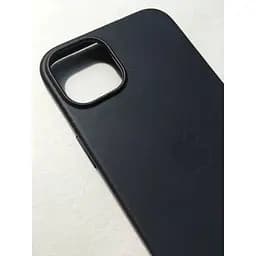 Оригінальний шкіряний чохол Apple Leather Case MagSafe для iPhone 14 Plus (6.7") Black MPP93ZE/A - мініатюра 6