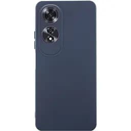Чехол TPU GETMAN Liquid Silk Full Camera для Oppo A60 4G Синий / Midnight Blue