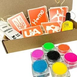 Набір для біо-тату Україна - неон Fresh Tattoo ua-neon-set - мініатюра 6