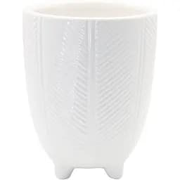 Ваза-кашпо МВМ My Home, 14 см, белая (DH-FLOWERS-28 M WHITE)