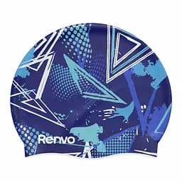 Доросла шапочка для плавання Renvo Kerio Triangles Синій Уні OSFM (2SC150-0403)
