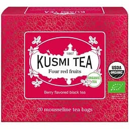 Чай черный Kusmi Tea Four Red Fruits органический 40 г (20 шт. х 2 г)