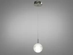 Потолочная люстра LED Diasha 3006/1HR G4, 20W, металлический каркас, стеклянный плафон, современный стиль для дома