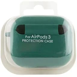 Силіконовий футляр з мікрофіброю для навушників Airpods 4 Зелений / Pine Needle - мініатюра 3