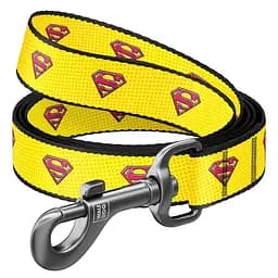 Поводок для собак Waudog Nylon рисунок Супермен 2 нейлоновый Ш 25 мм, Дл 122 см