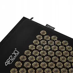 Килимок акупунктурний 4FIZJO Eco Mat XL Аплікатор Кузнєцова з подушкою 110 x 42 см 4FJ0383 Black/Gold (P-5907739313843) - мініатюра 6