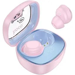 Навушники бездротові Hoco TWS EW111 вакуумні дитячі рожевий